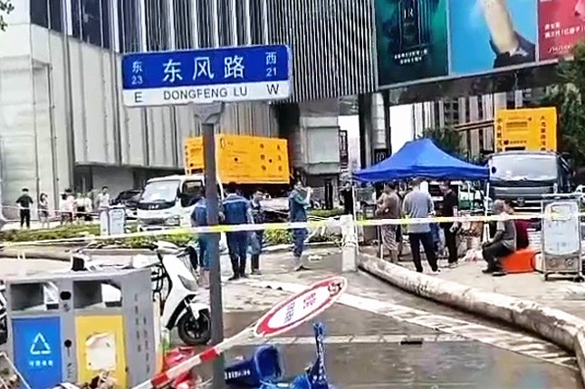 安博（中国）泵业排涝突击队在排涝现场